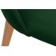 Silla de comedor RIFO 86x48 cm verde oscuro/roble claro