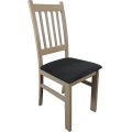 Silla de comedor SIMON haya/gris oscuro
