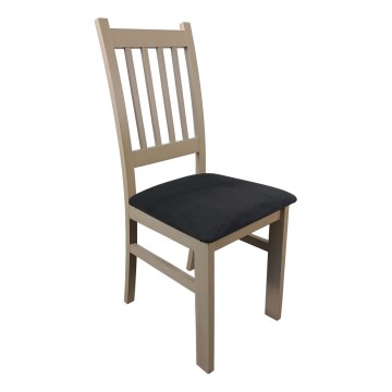 Silla de comedor SIMON haya/gris oscuro