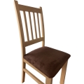 Silla de comedor SIMON haya/marón oscuro