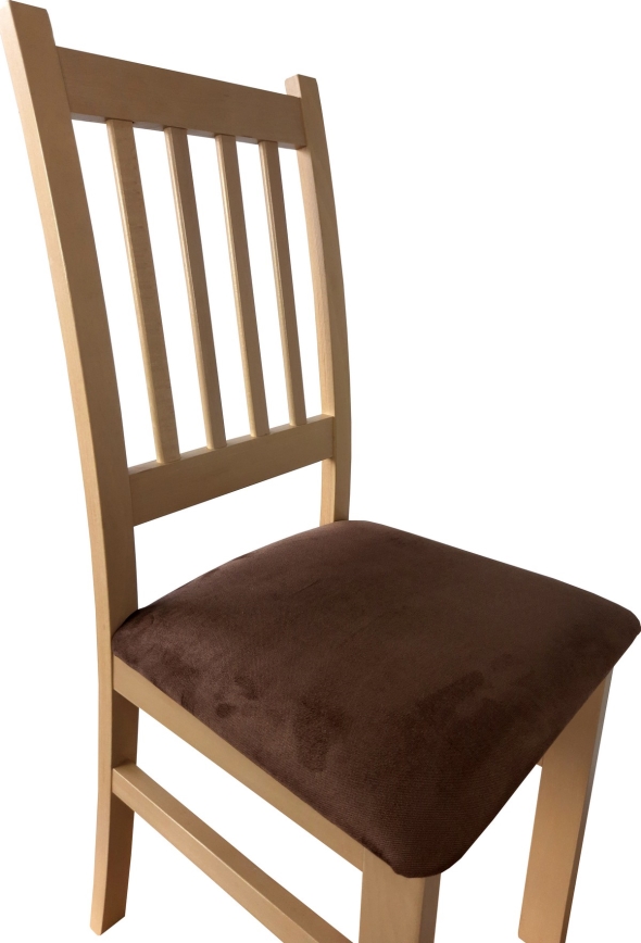 Silla de comedor SIMON haya/marón oscuro