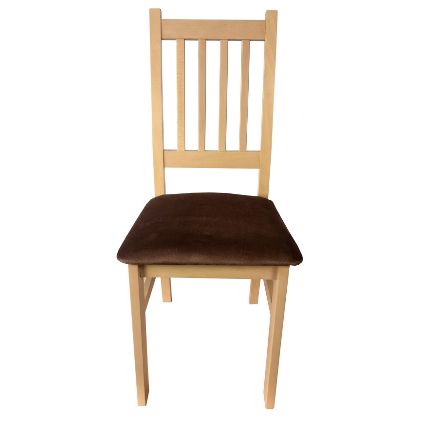 Silla de comedor SIMON haya/marón oscuro