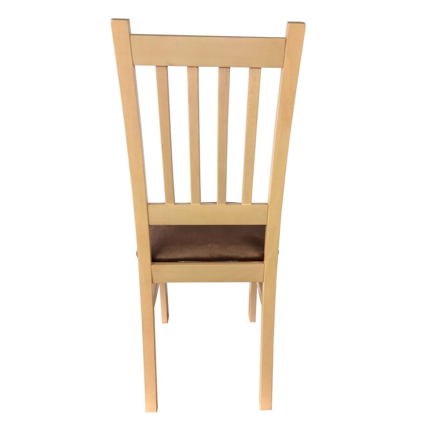 Silla de comedor SIMON haya/marón oscuro