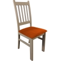 Silla de comedor SIMON haya/naranja