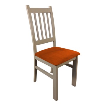 Silla de comedor SIMON haya/naranja