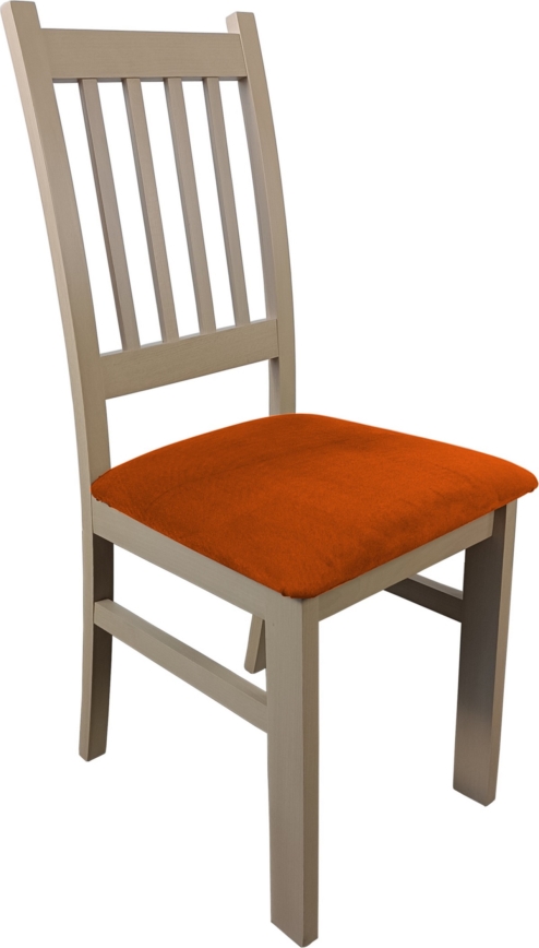 Silla de comedor SIMON haya/naranja