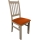 Silla de comedor SIMON haya/naranja
