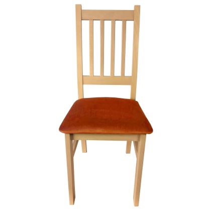 Silla de comedor SIMON haya/naranja