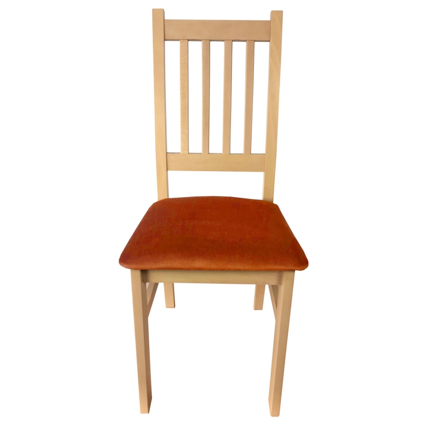 Silla de comedor SIMON haya/naranja