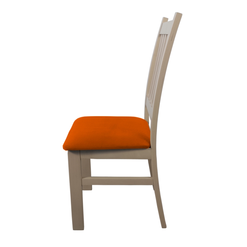 Silla de comedor SIMON haya/naranja
