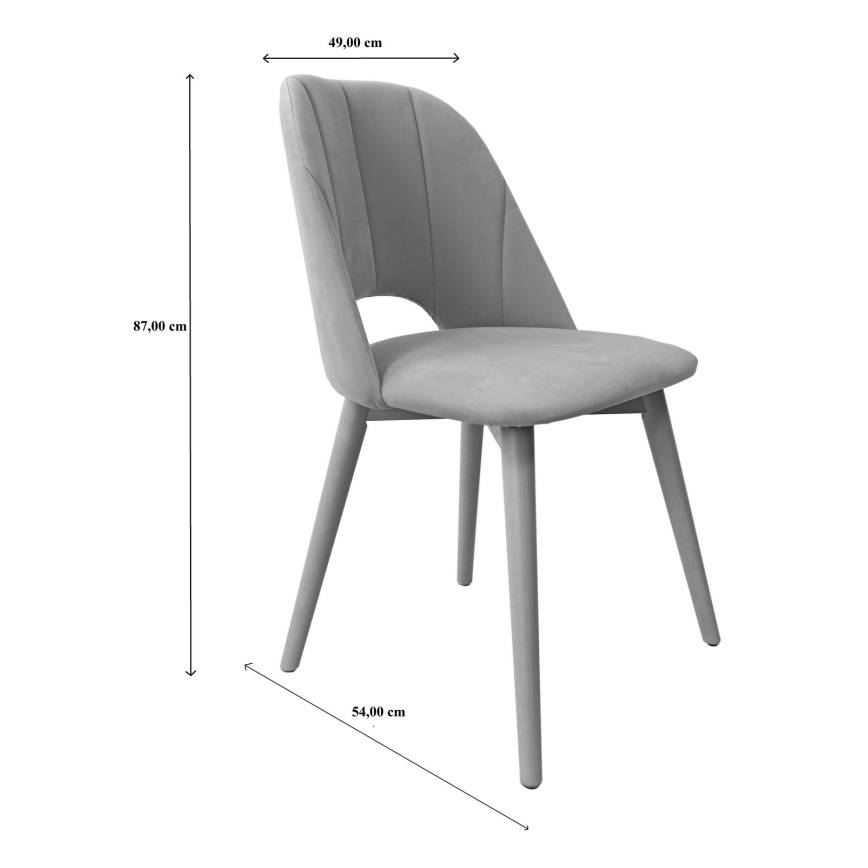Silla de comedor THEO amarillo