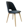 Silla de comedor THEO gris oscuro
