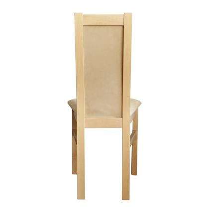 Silla de comedor ZOE haya/color crema