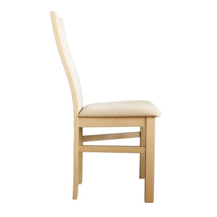 Silla de comedor ZOE haya/color crema