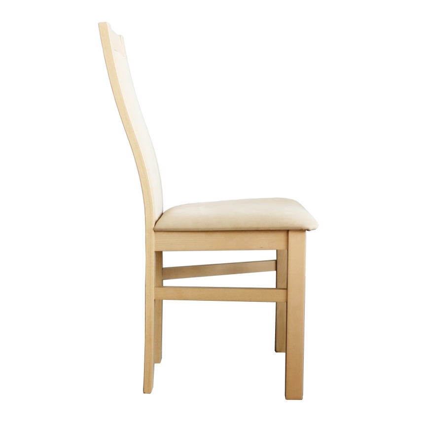 Silla de comedor ZOE haya/color crema