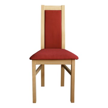 Silla de comedor ZOE haya/rojo