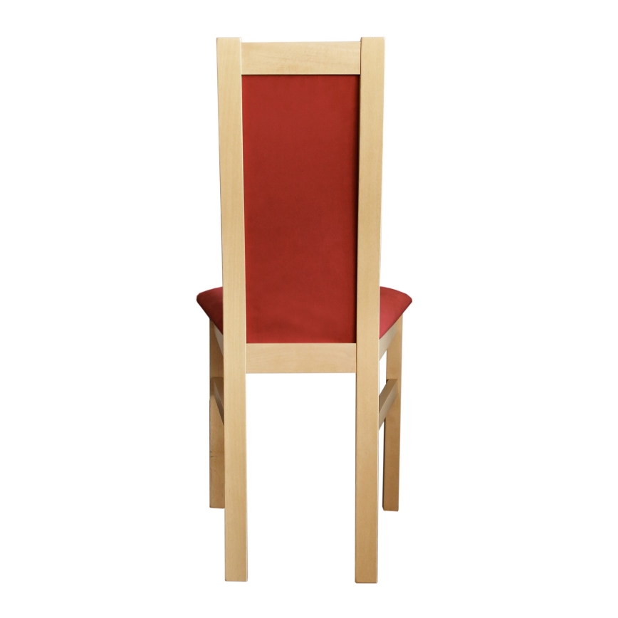 Silla de comedor ZOE haya/rojo