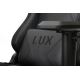 Silla de juego VARR Lux con retroiluminación LED RGB + mando a distancia negro