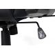 Silla de juego VARR Lux con retroiluminación LED RGB + mando a distancia negro