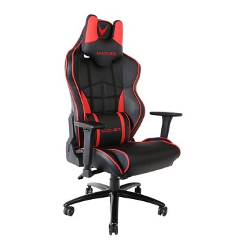 Silla de juego VARR Monza negro/rojo