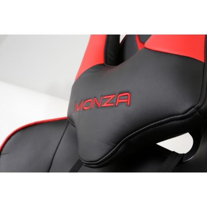 Silla de juego VARR Monza negro/rojo