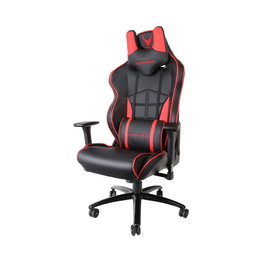 Silla de juego VARR Monza negro/rojo