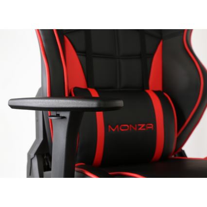 Silla de juego VARR Monza negro/rojo