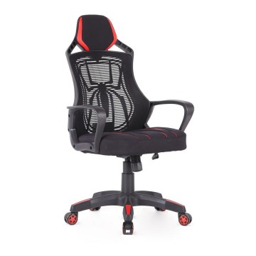 Silla de juego VARR Spider negro/rojo