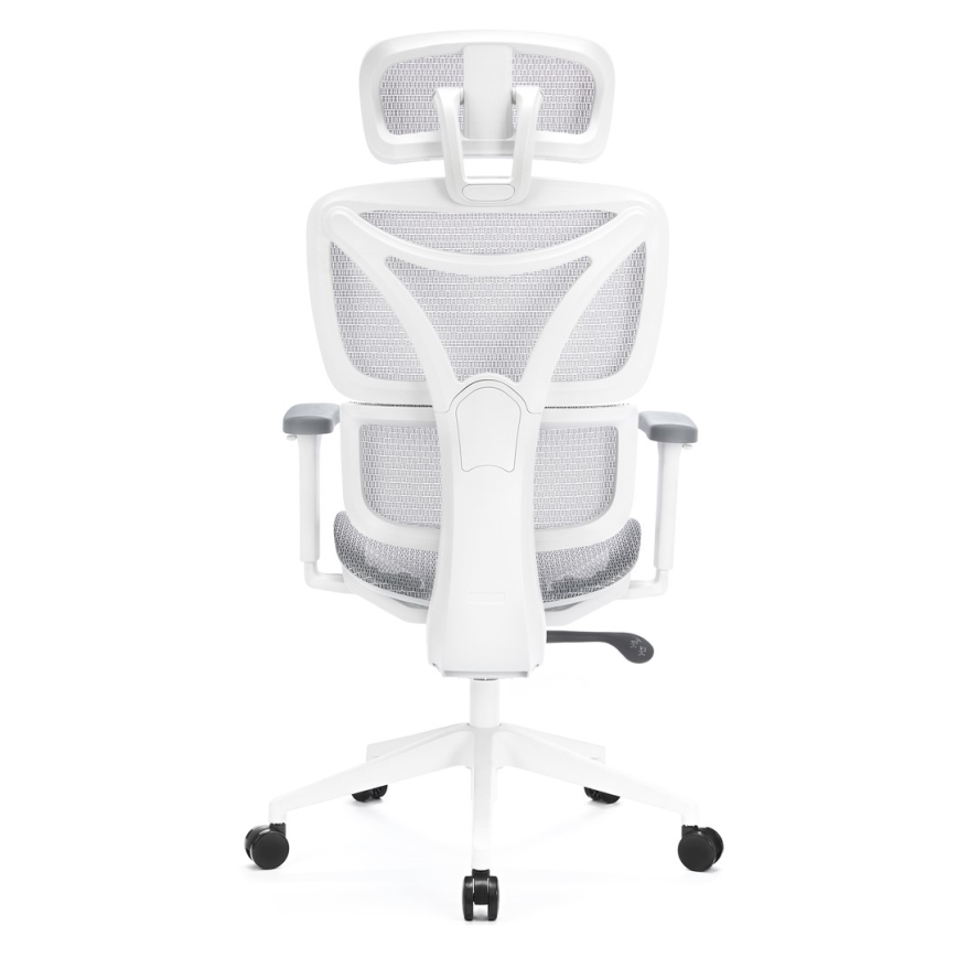 Silla de oficina ergonómica LEVANO gris/blanco/negro