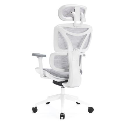 Silla de oficina ergonómica LEVANO gris/blanco/negro
