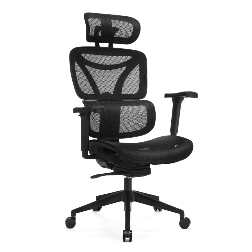 Silla de oficina ergonómica LEVANO negro