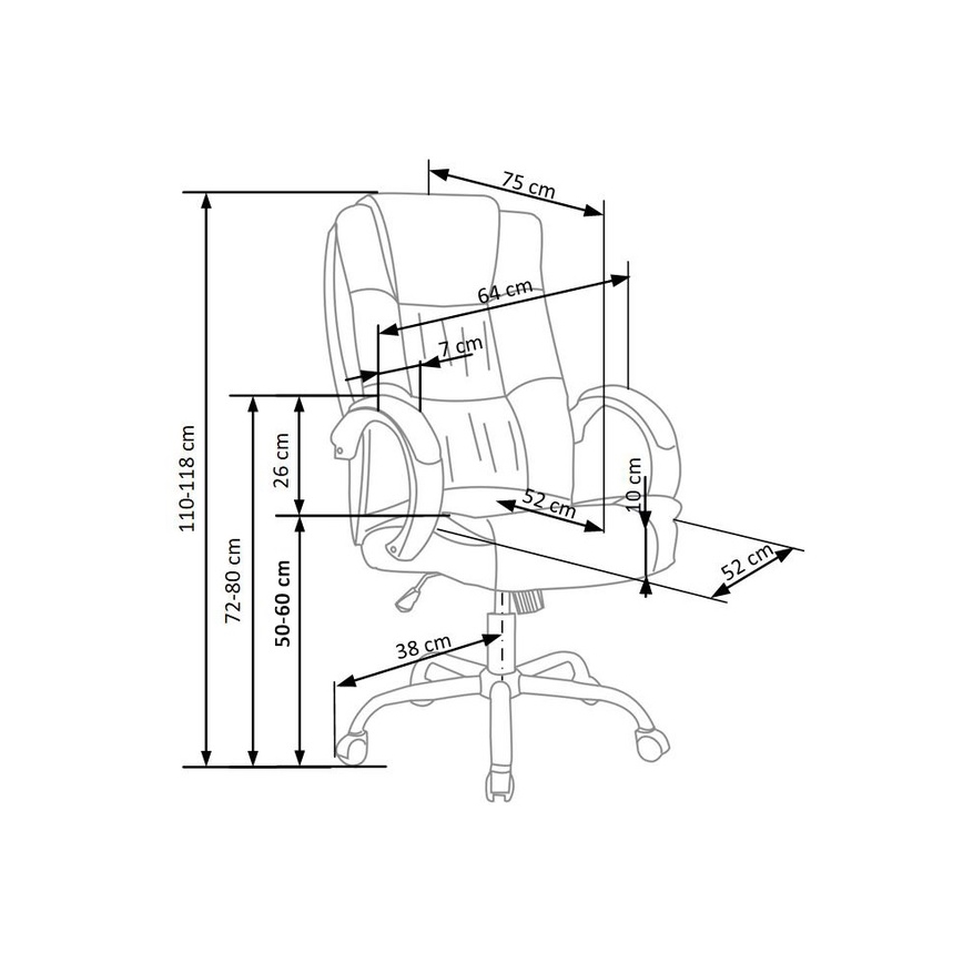 Silla de oficina RELAX negro