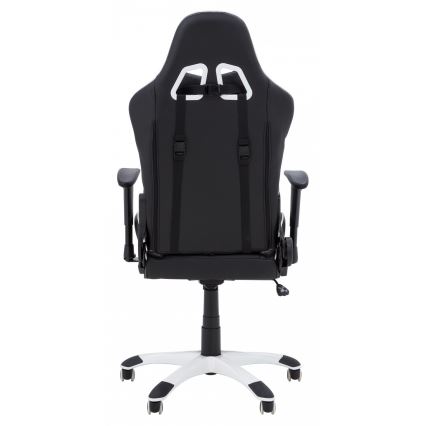 Silla gaming negro/blanco