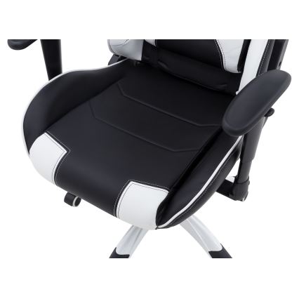 Silla gaming negro/blanco