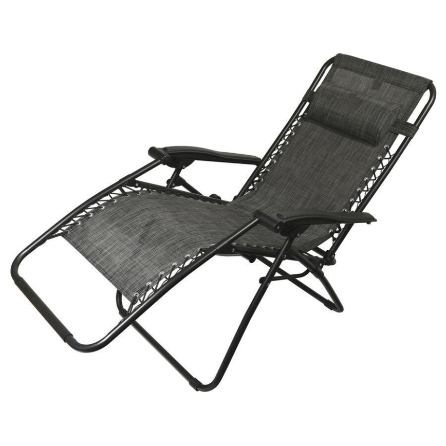 Silla plegable ajustable antracita