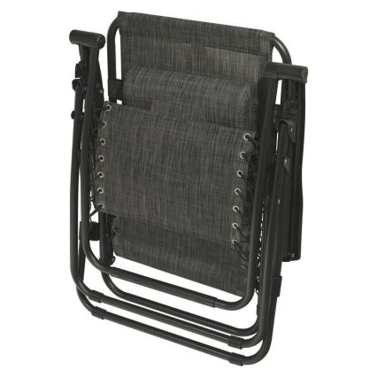 Silla plegable ajustable antracita