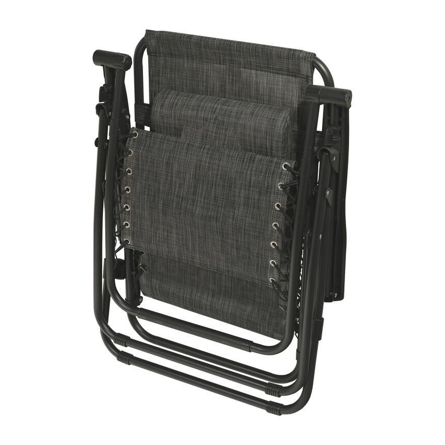 Silla plegable ajustable antracita