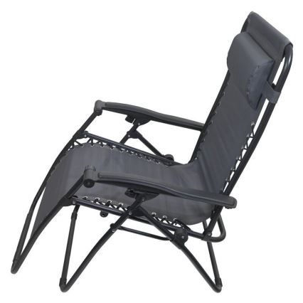 Silla plegable ajustable gris