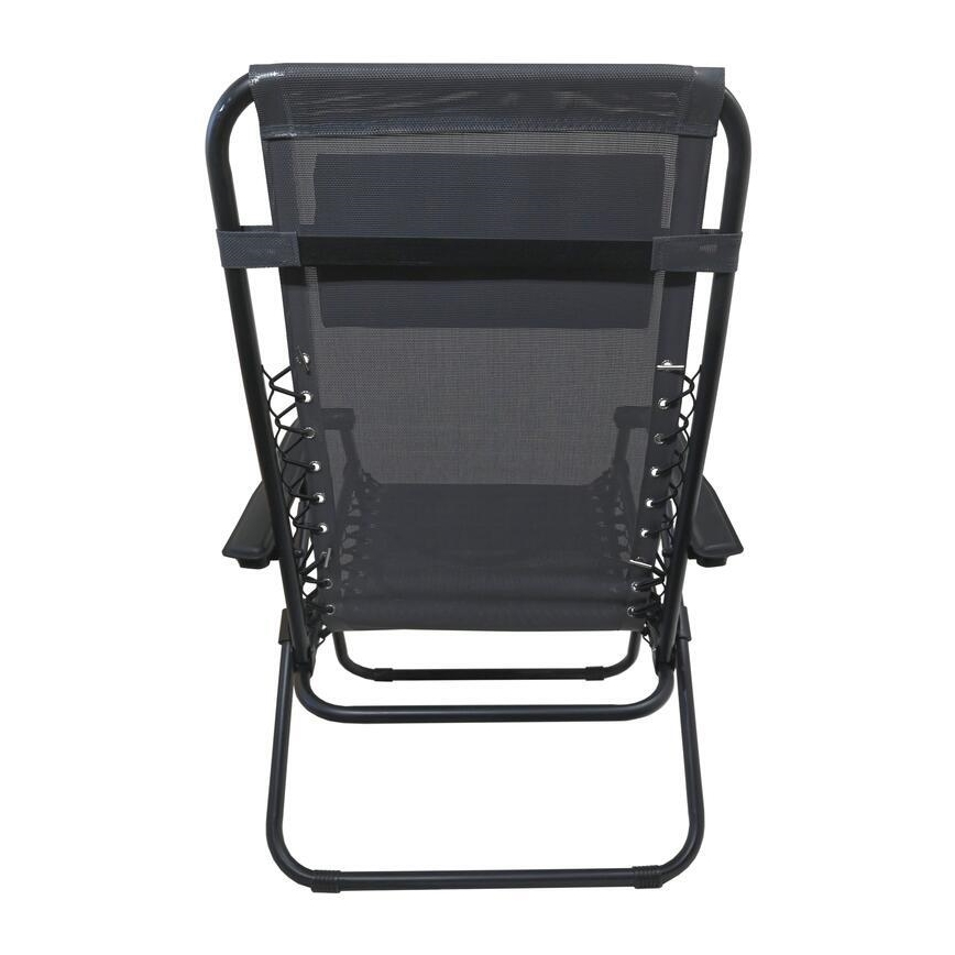 Silla plegable ajustable gris