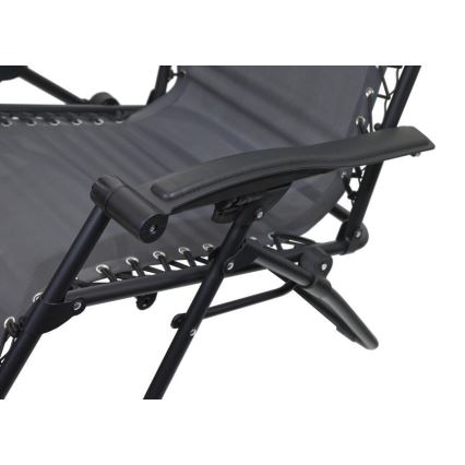Silla plegable ajustable gris