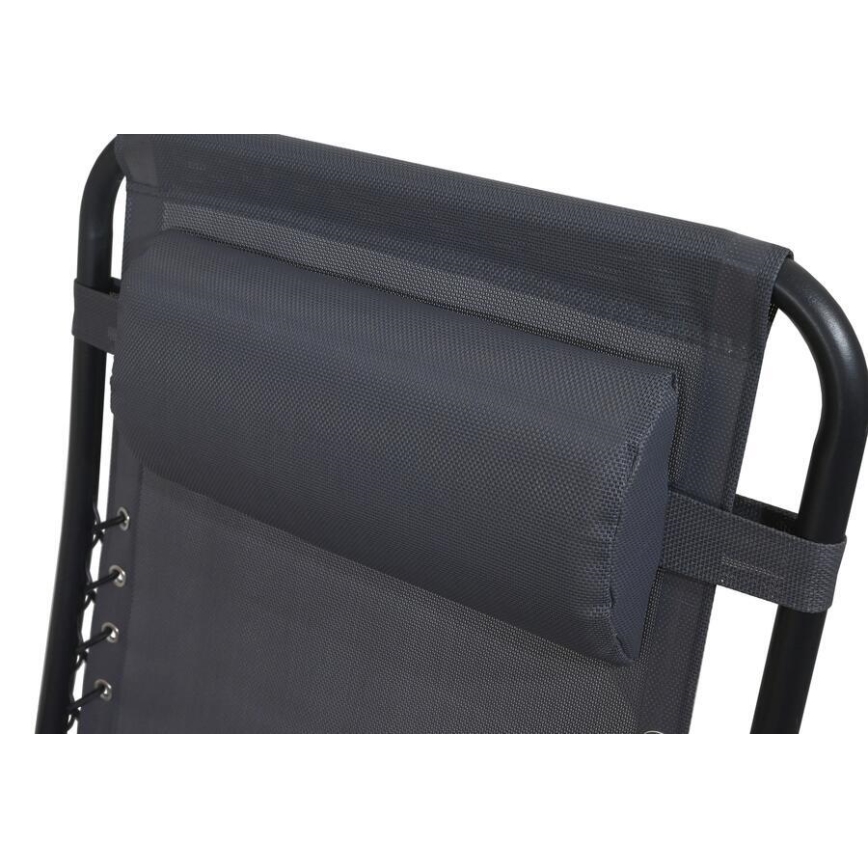 Silla plegable ajustable gris