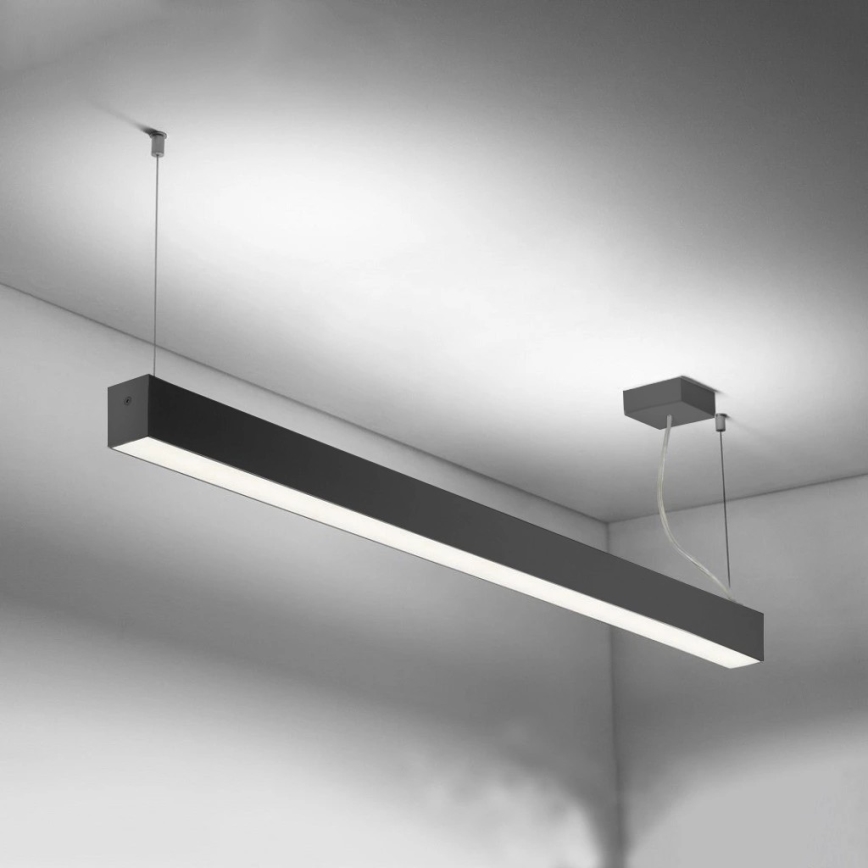 Sinclair - Plafón LED LSM LED/20W/230V 3000K/4000K/5000K 60 cm negro
