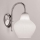 SIRU - Aplique LONDON 1xE27/60W/230V blanco/cromo brillante Vidrio veneciano