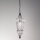 SIRU - Lámpara colgante con cadena BABÀ 1xE27/60W/230V diá. 30 cm transparente/marrón Vidrio veneciano