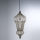 SIRU - Lámpara colgante con cadena BABÀ 1xE27/60W/230V diá. 30 cm transparente/marrón Vidrio veneciano