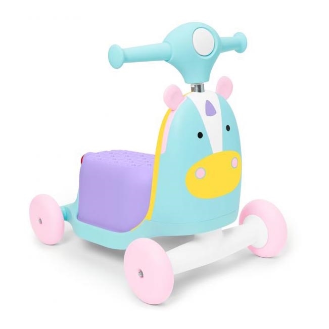 Skip Hop - Bicicleta de empuje 3en1 ZOO unicornio 3xAAA