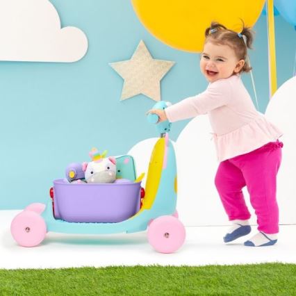 Skip Hop - Bicicleta de empuje 3en1 ZOO unicornio 3xAAA
