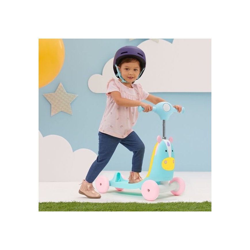 Skip Hop - Bicicleta de empuje 3en1 ZOO unicornio 3xAAA