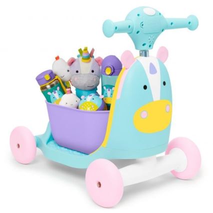 Skip Hop - Bicicleta de empuje 3en1 ZOO unicornio 3xAAA