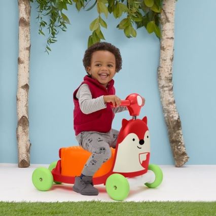 Skip Hop - Bicicleta de empuje 3en1 ZOO zorro 3xAAA